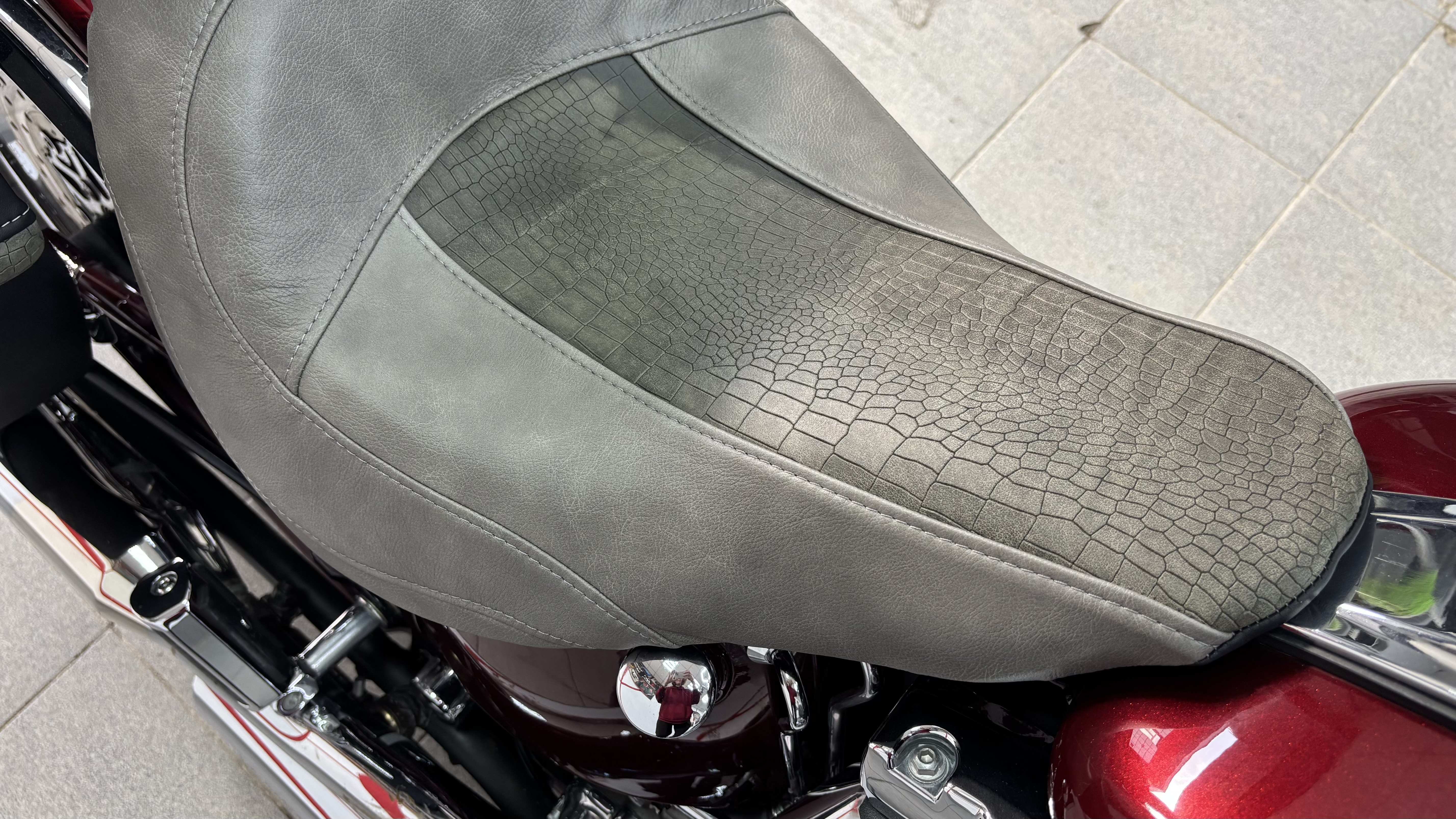 Фактурная вставка на сиденье Harley-Davidson