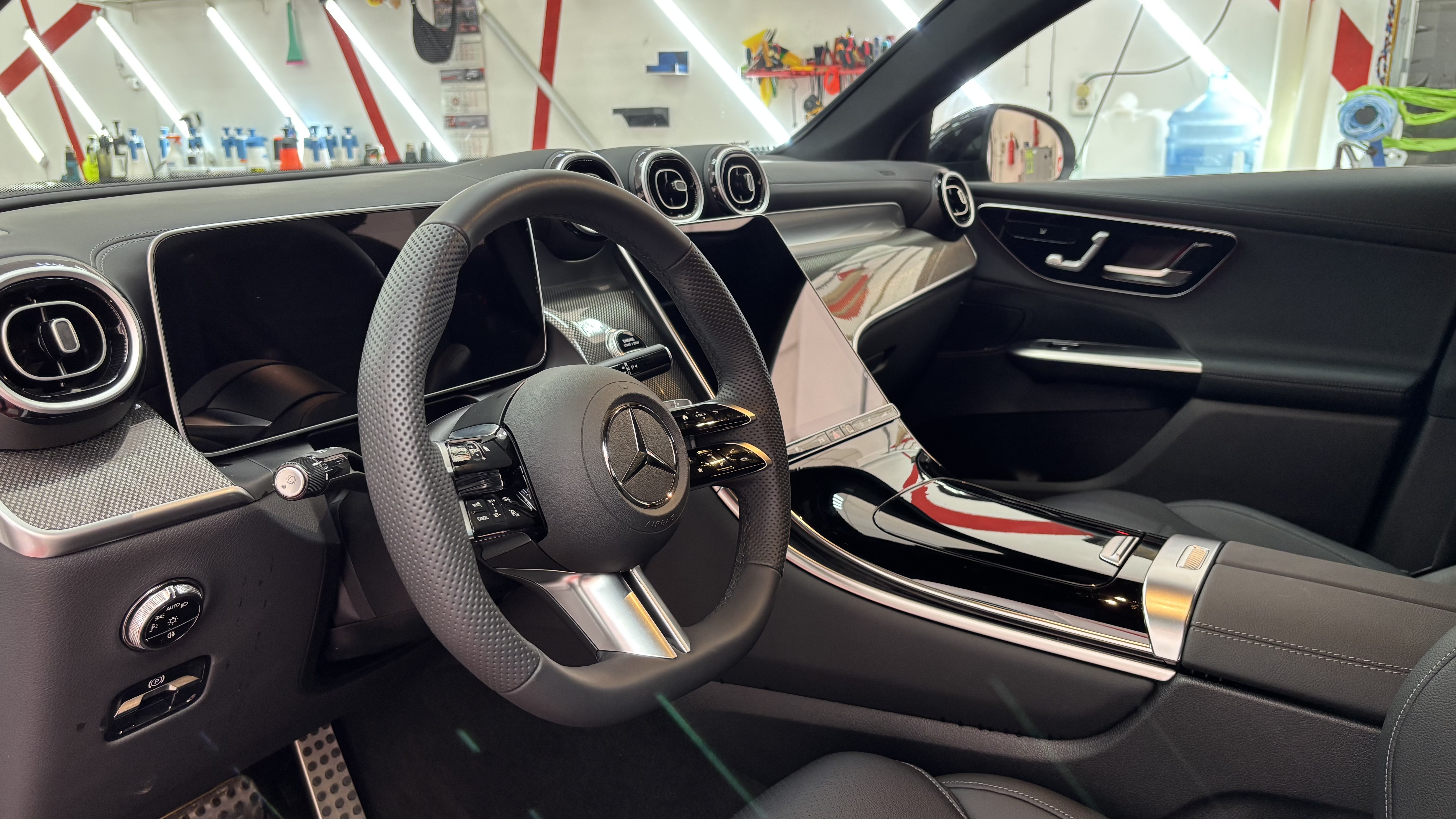 Интерьер Mercedes-Benz GLS после защиты полиуретановой пленкой