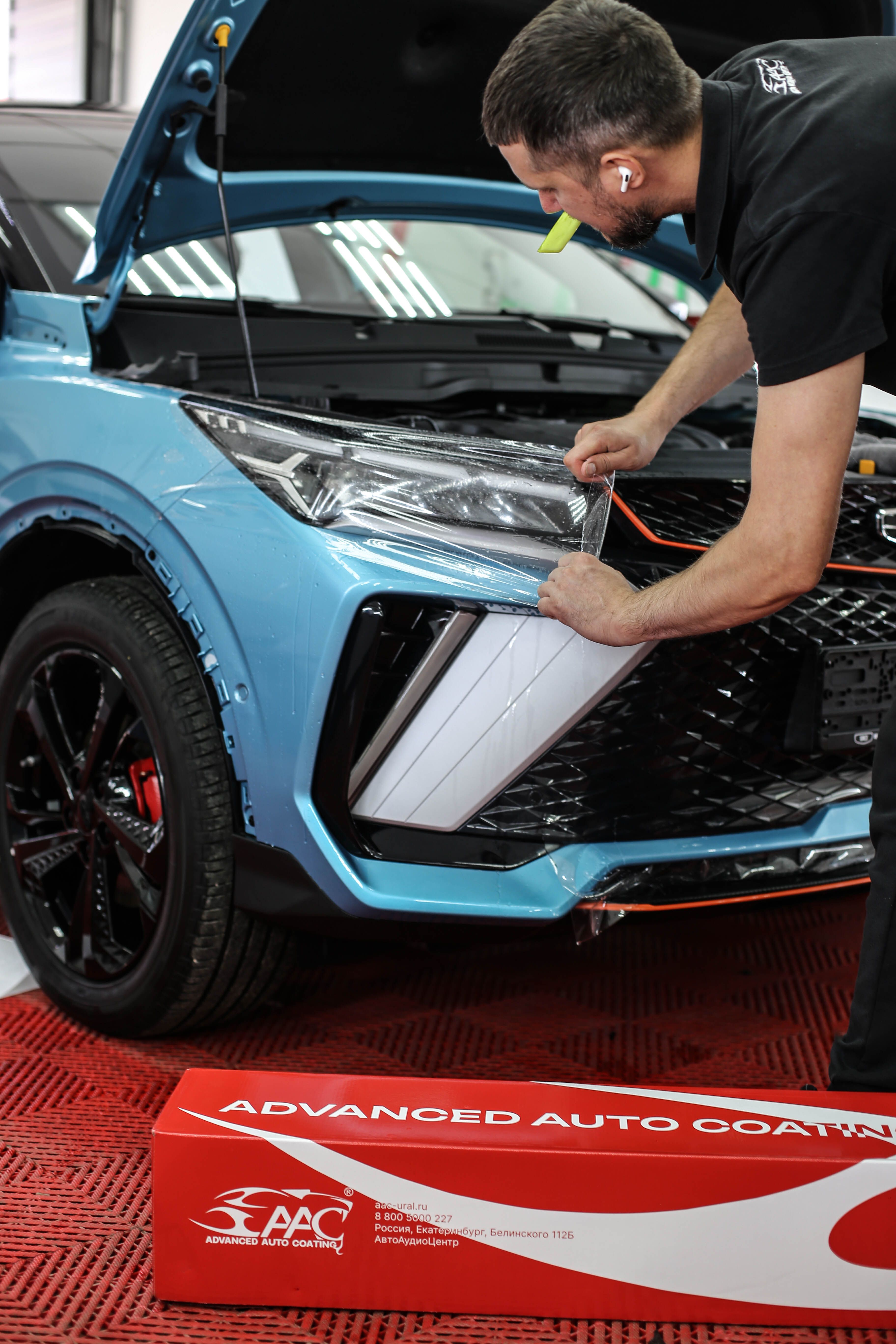 Результат установки PPF — аккуратный край