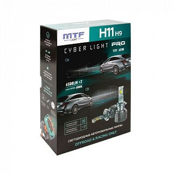 Светодиодные лампы MTF Light CYBER LIGHT PRO H11/H9, 12 В